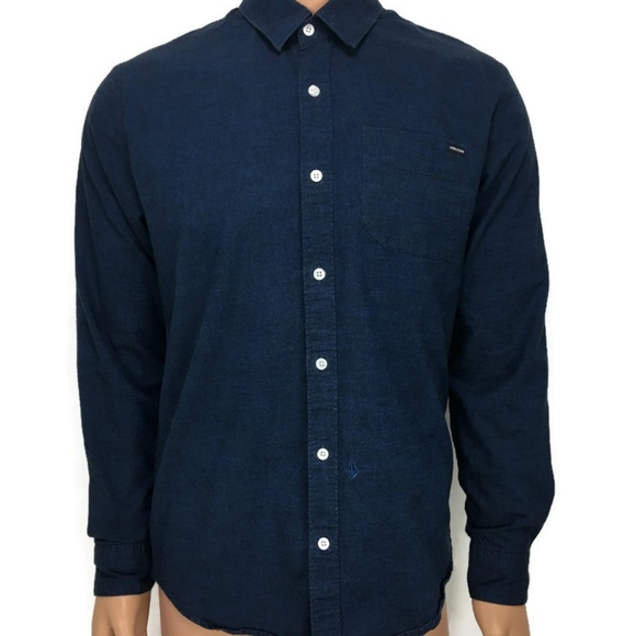 Volcom Chambray Long Sleeve Size Large - Picture 3 of 8